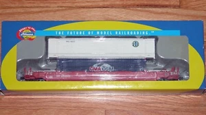 HO ATHEARN 7255 HUSKY STACK WELL CAR W/ 2 CONTAINERS SOUTHERN PACIFIC SP 513906 - Picture 1 of 1
