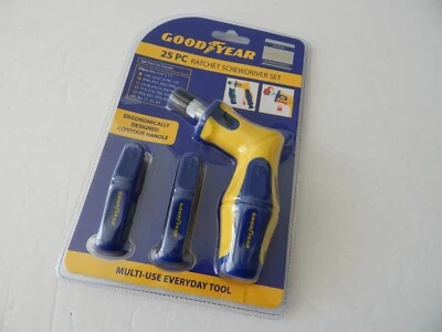 GoodYear 25 PC Heavy Duty Ratchet Screwdriver Set New - Image 1 of 4