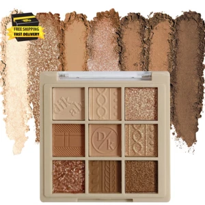 Eyeshadow Palette Makeup- 9 Colors Eyeshadow Palette Matte Shimmer Korean Natura - Picture 1 of 6