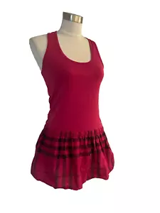 Burberry Himbeere Pink Schößchen Tunika Tank Top M - Bild 1 von 3