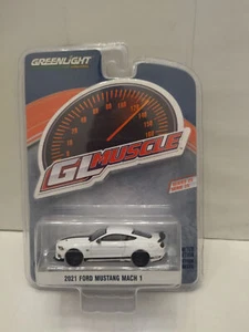 FORD MUSTANG 2021 MACH 1 GL MUSCLE 1:64 GREENLIGHT - Imagen 1 de 2