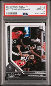 Victor Wembanyama 2023-24 Panini #143 NBA Rookie Basketball Card PSA 10 Gem Mint - Picture 1 of 2