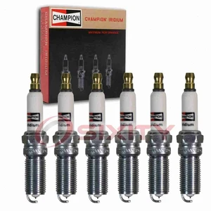 6 pc Champion Iridium Spark Plugs for 2015-2016 Chevrolet Colorado 3.6L V6 lc - Picture 1 of 5