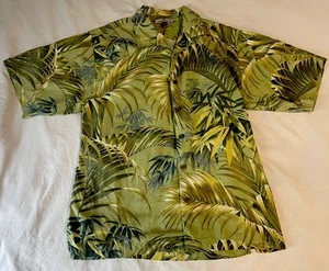 Tommy Bahama SIZE Large 100% Silk Camp Shirt Flowers Tropical Colorful Button Up - Bild 1 von 4