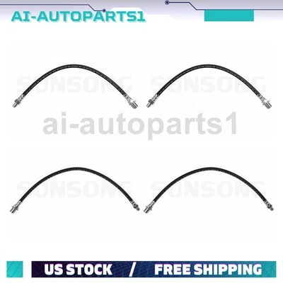 4x Front Rear Brake Hydraulic Hose For 1958 International Harvester A100 Truck - Image 1 of 4