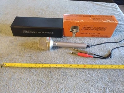 Vtg Realistic Electret Condenser Stereo Microphone - Image 1 of 4