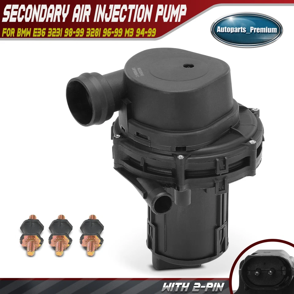 Secondary Air Injection Pump w Mount for BMW E36 323i 9899 328i 9699 M3  G3D Foto 1 de 4