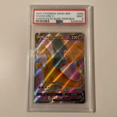 Charizard V (PSA 9) SWSH050 SWSH: Sword & Shield Promo Cards Holo - Image 1 of 2