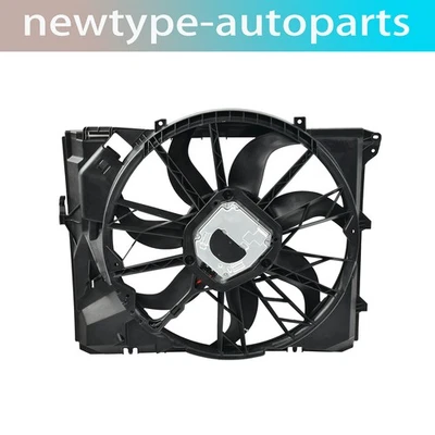 Brushless Motor Radiator Cooling Fan Assembly For BMW E90 128i 325i 328i Z4 - Image 1 of 4