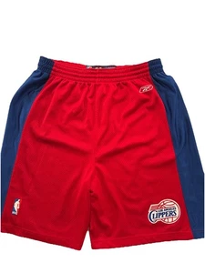 Los Angeles Clippers Reebok Shorts Mens Size 36 Red Embroidered Authentic NBA - Picture 1 of 10