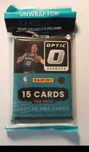 Donruss Optic 2021-22 NBA Baloncesto Valor Violonchelo (15 TARJETAS) Pack Panini SELLADO - Imagen 1 de 1
