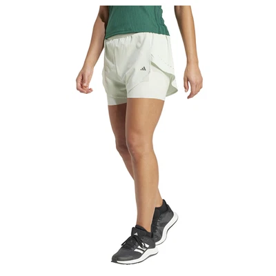 Pantalones cortos deportivos informales Adidas D4t Hiit 2 en 1 para mujer talla S IX0640-A Foto 1 de 2