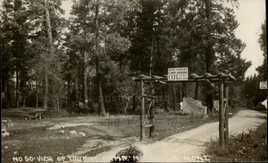 RPPC Missoula,MT View of Tourist Camp Real Photo Postcard c1920s Montana - Picture 1 of 5