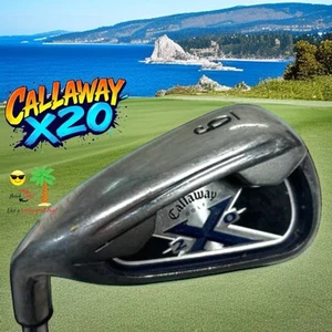 Callaway X20 LH 6 Iron 30° / 37.25" Uniflex Steel Shaft Good Grip Lefty NICE! - Imagen 1 de 7