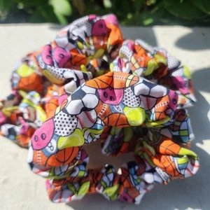 Sports Ball Scrunchies Handmade NWT - Picture 1 of 2