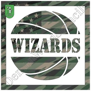 6"x6" Clear Plastic Stencil - Wizards Basketball (MB27) (.007") - Picture 1 of 2