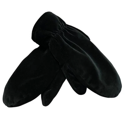 Guantes de terciopelo negro Neckworks Polartec forrados de lana cálidos de invierno Foto 1 de 4