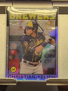 2021 TOPPS CHROME 35TH ANNIVERSARY CHRISTIAN YELICH SILVER - Picture 1 of 1