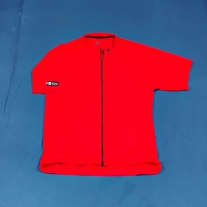 BONTRAGER Solstice Jersey Mens Large Orange Cycling Shirt Full Zip Short Sleeve - Picture 1 of 5