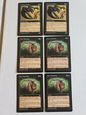 6 Mtg Black Nm/Lp 4x Dark Banishing/ 2x Darkling Stalker