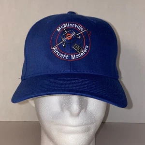 McMinnville Aircraft Modelers Cap Blue FlexFit Size S/M McMinnville, Oregon - Picture 1 of 8