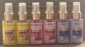 6X Yardley London Fine Body Mist English Lavender, Rose, Summer Breeze