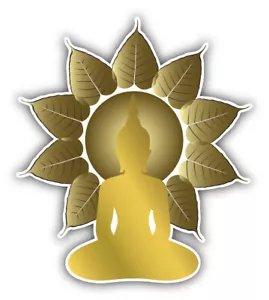 Buddha Blätter Auto Autoaufkleber Aufkleber - "GRÖSSEN" - Bild 1 von 1