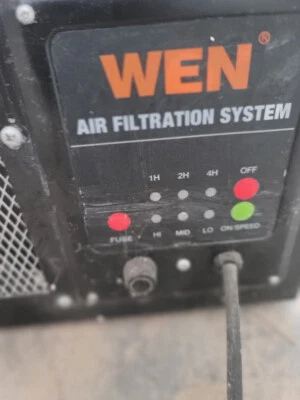 WEN 3410 3-Speed Remote-Controlled Air Filtration System (300/350/400 CFM) USED  - Image 1 of 4