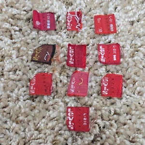 Lot of 10 Vintage Levis Scrap Repair Craft Jean Red Tab Tabs USA 501 505 517  - Picture 1 of 4