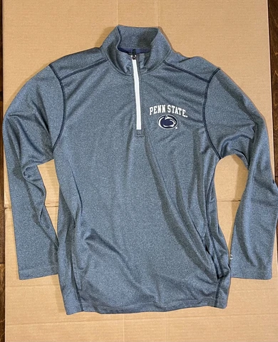 Penn State Nittany Lions Champion Quarter Zip Mens Size Medium Long Sleeve Shirt Cover