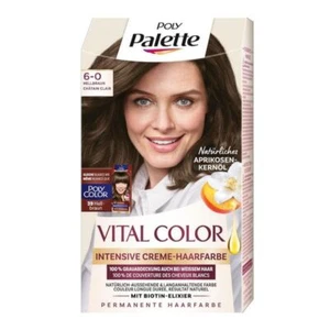 3xSchwarzhopf Poly  Intensive Haarfarbe Vital Color 6-0 Hellbraun (0,06€/1m - Bild 1 von 1