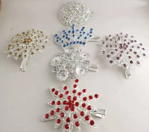TIARA Diamante Cristal Kirby BOBBY Pinza para el Pelo Agarre Deslizante Niña Damas Fiesta - Imagen 1 de 15