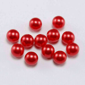 Wholesale Round No Hole ABS Imitation Pearl Loose Beads DIY Craft Jewelry Making