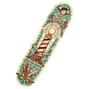 Tip Top Tim Beck Barber Pole Shears Razor Quality Skateboard Maple Skate Deck - Picture 1 of 3
