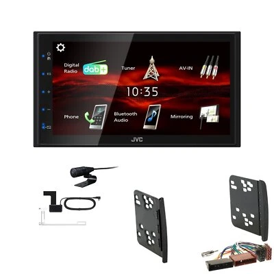JVC KW-M180DBT 2DIN DAB+ Autoradio für Ford Cougar 1998-2002 in schwarz - Bild 1 von 4