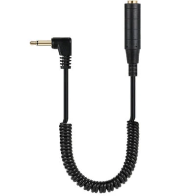 3.5mm Mono to 6.35mm Audio Coiled Extension Cable | Male to Female | 0.8m - Image 1 of 4