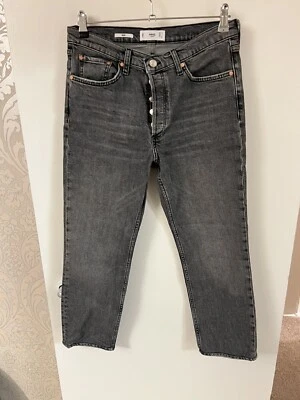 MANGO Mar Straight Crop Jeans Size Uk 12 - Image 1 of 4