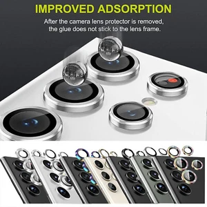 Bling Diamond Metal Ring Camera Lens Protector Cover For Samsung S25 Ultra/S24+ - Picture 1 of 27