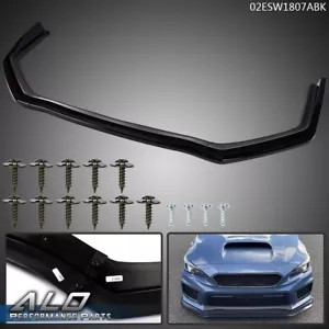 Kit de alerón labial de parachoques delantero negro apto para Subaru WRX STI sedán 15-2020 estilo CS - Imagen 1 de 12