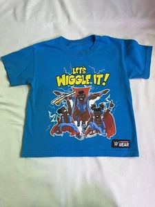 The New Day Let's Wiggle It WWE Authentic Blue Shirt Youth Small - Picture 1 of 6