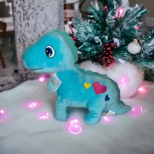Dinosaurio de peluche Hug Me azul verdoso relleno Walgreens exclusivo nuevo en stock ver foto - Imagen 1 de 15