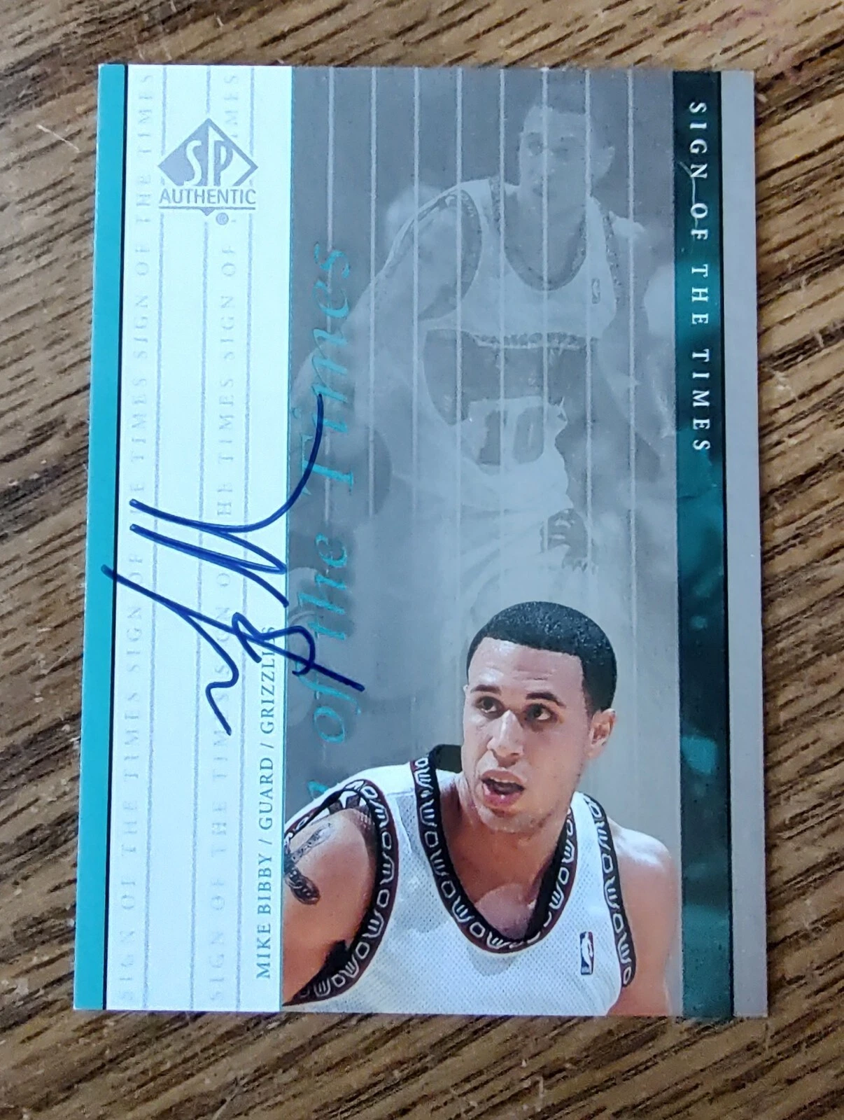 1998-99 upper deck  SP Authentic #MB Mike Bibby Sign of the Times Silver   MB