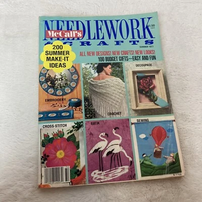 McCall's Needlework & Crafts Magazine Summer 1977 Crafts Knitting Sewing - Image 1 of 4