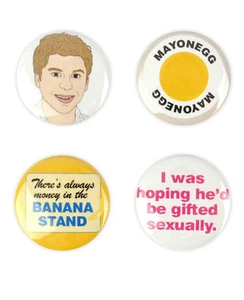 George Michael Badges! Arrested Development buttons michael cera, mayonegg - Picture 1 of 9