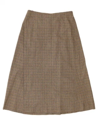 Falda BENETTON para mujer línea A IT 40 pequeña W28 gris pata de gallo viscosa BC01 Foto 1 de 3