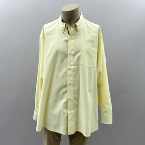 Tommy Bahama Shirt Men 3XB Yellow Long Sleeve Button Down Cotton Stretch - Picture 1 of 9