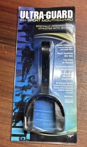 Ultra Guard All Sports Mouthguard Red With Strap for helmet - Picture 1 of 2
