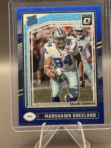 2024 Optic blue glitter parallel RC #274 Marshawn Kneeland Dallas Cowboys - Picture 1 of 4