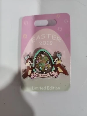 Disney 2018 Feliz Pascua WDW Chip & Dale Pin Giratorio 3D LE 3000 NUEVO LINDO RARO Foto 1 de 2