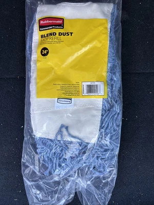 Rubbermaid 混合 24 英寸除尘拖把替换清洁工具清洁-全新 — 第 1/2 张图片